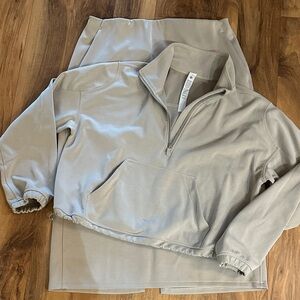 Lululemon Athletica Light Tan Activewear Set